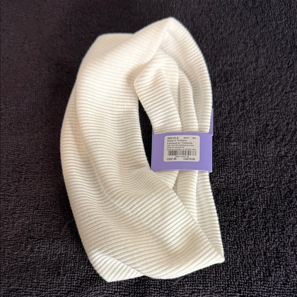 Claire's White Flat Ribbed Headwrap / Headband, Women’s - Picture 3 of 7
